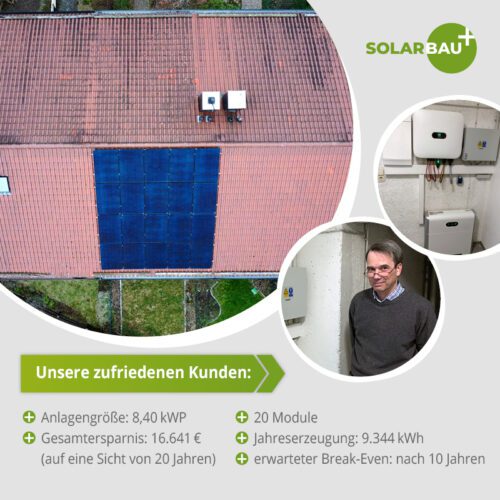 Zufriedene Kunden von SolarBauPlus aus Oberhaching bei München